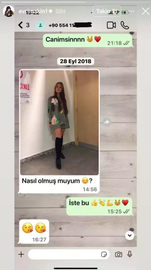 İddiaların seyrini değiştirecek hareket! Evrim Akın 7 yıl önceki mesajları paylaştı